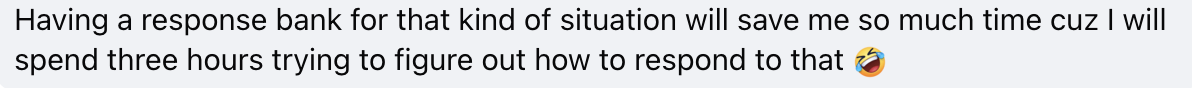 Client testimonial screenshot